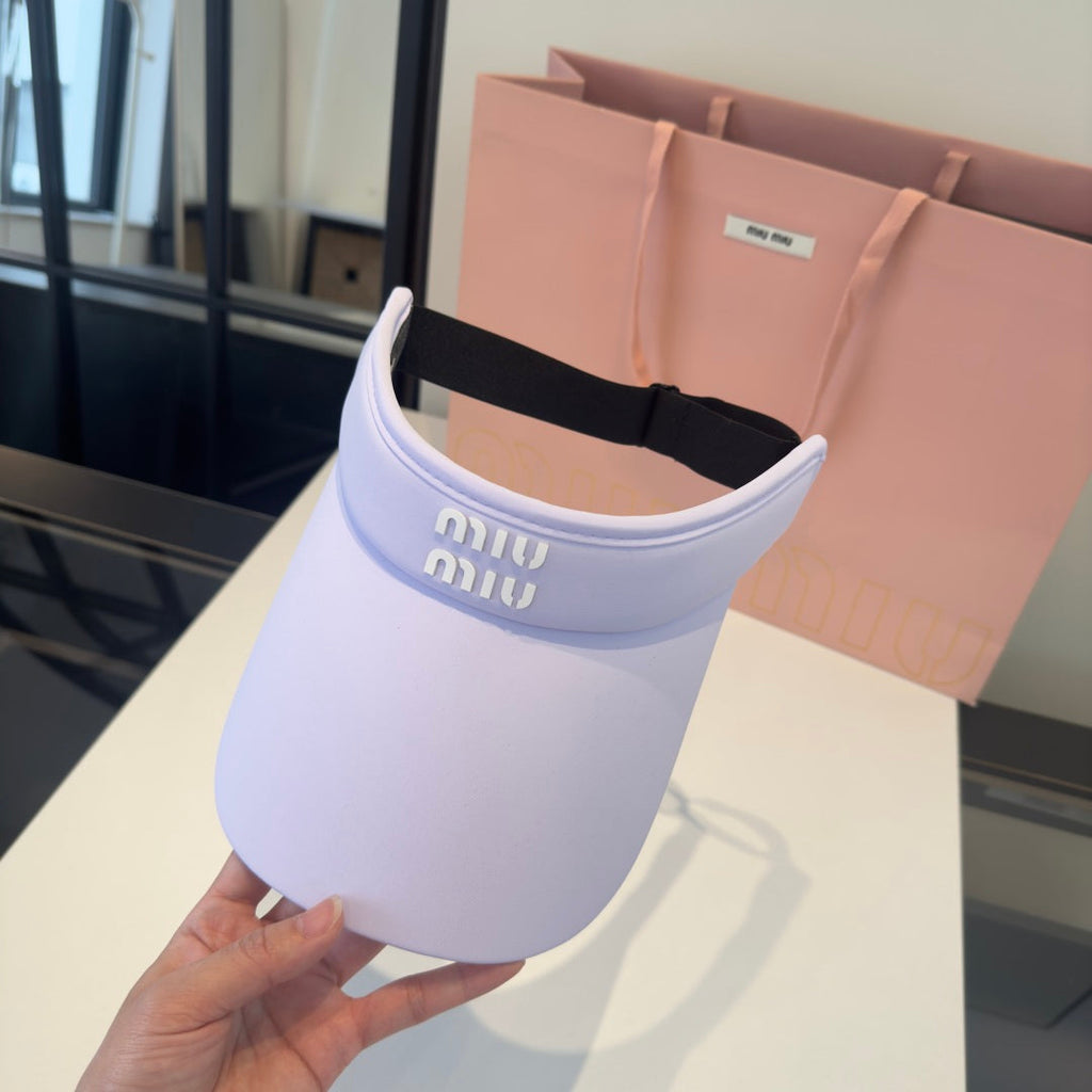 MIUMIU 26S EMBOSSED LOGO TECH VISOR 343565