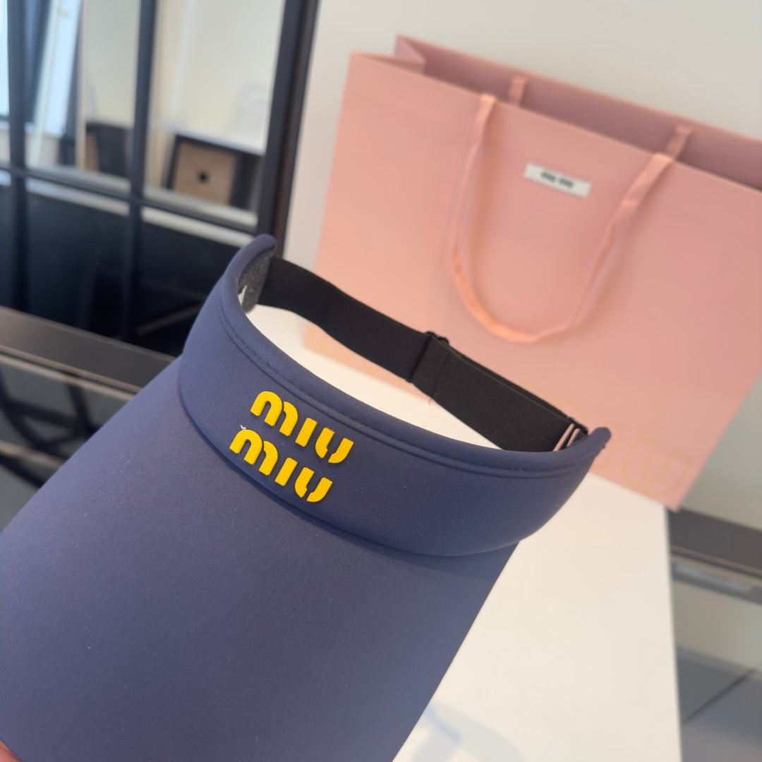 MIUMIU 26S EMBOSSED LOGO TECH VISOR 343566
