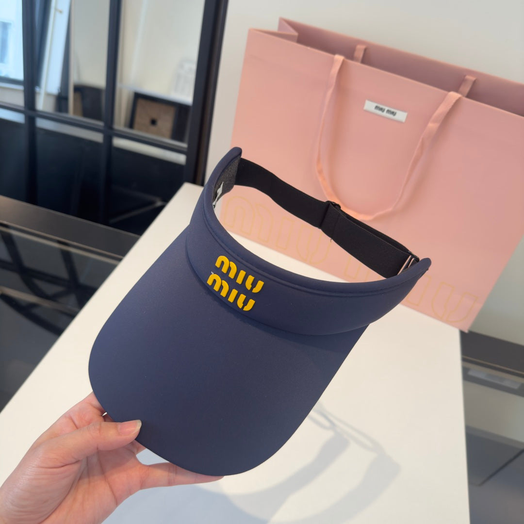 MIUMIU 26S EMBOSSED LOGO TECH VISOR 343566