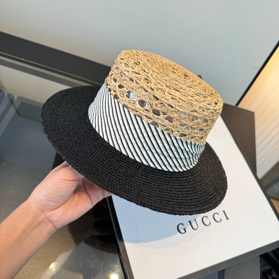 GUCCI 26S WIDE-BRIMMED STRAW HAT 221