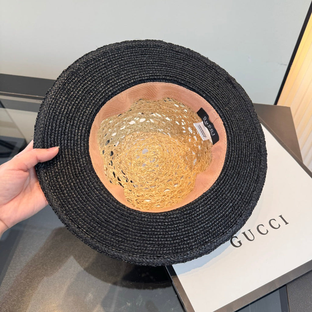 GUCCI 26S WIDE-BRIMMED STRAW HAT 221