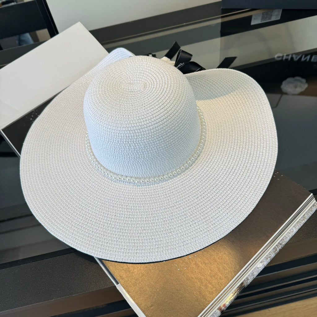 GUCCI 26S FLORAL WIDE-BRIM STRAW HAT 220