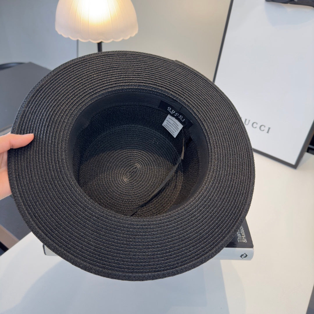 GUCCI 26S WIDE-BRIMMED STRAW HAT 259