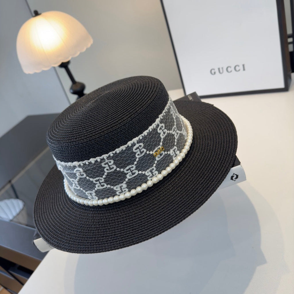 GUCCI 26S WIDE-BRIMMED STRAW HAT 259