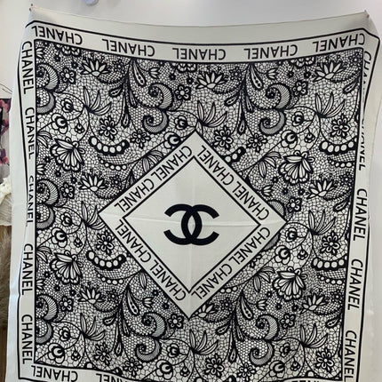 CHANEL 25S SCARF 135 CM IN CASHMERE AND SILK 943316