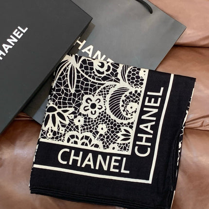 CHANEL 25S SCARF 135 CM IN CASHMERE AND SILK 943317