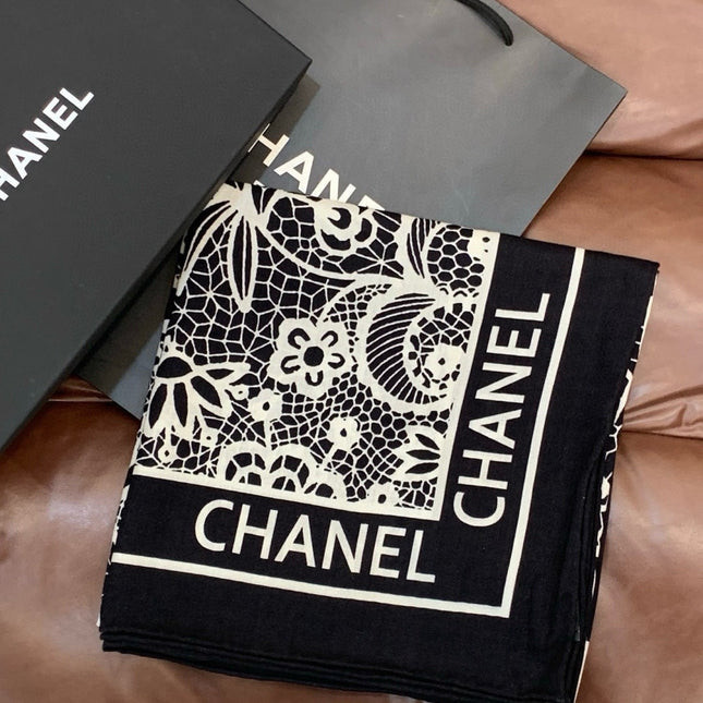 CHANEL 25S SCARF 135 CM IN CASHMERE AND SILK 943317
