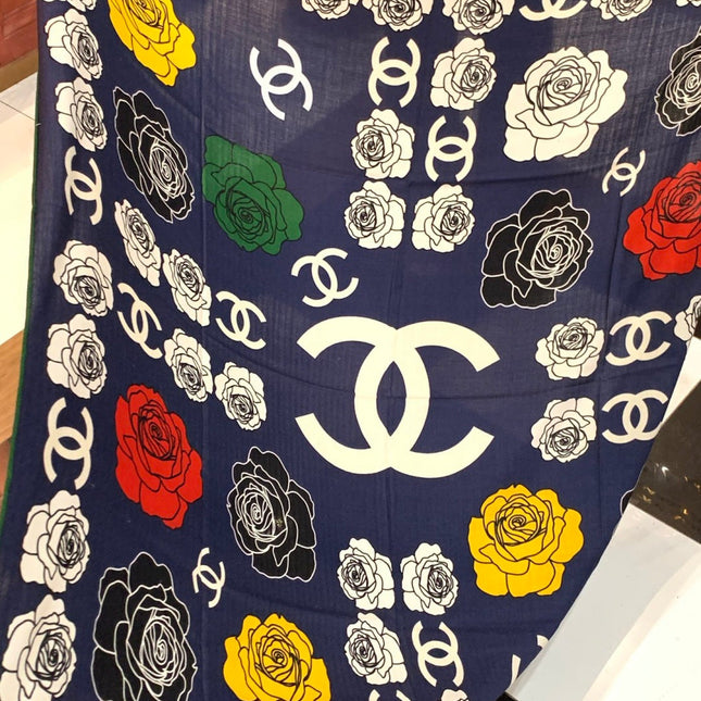 CHANEL 25S SCARF 140 CM IN CASHMERE AND SILK 943338