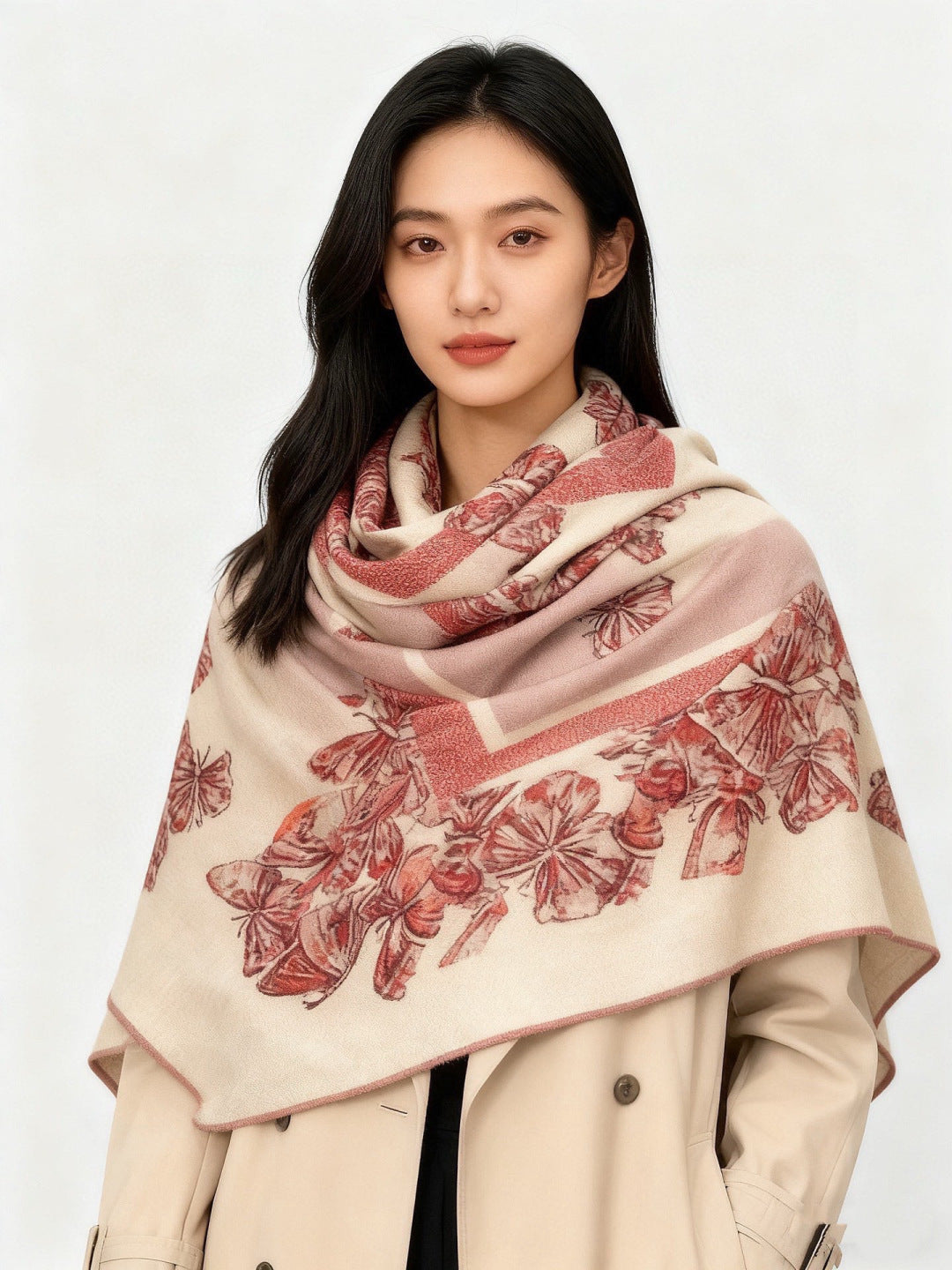 DIOR 26S SCARF 135CM IN CASHMERE SILK 126117