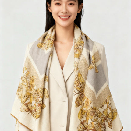 DIOR 26S SCARF 135CM IN CASHMERE SILK 126118