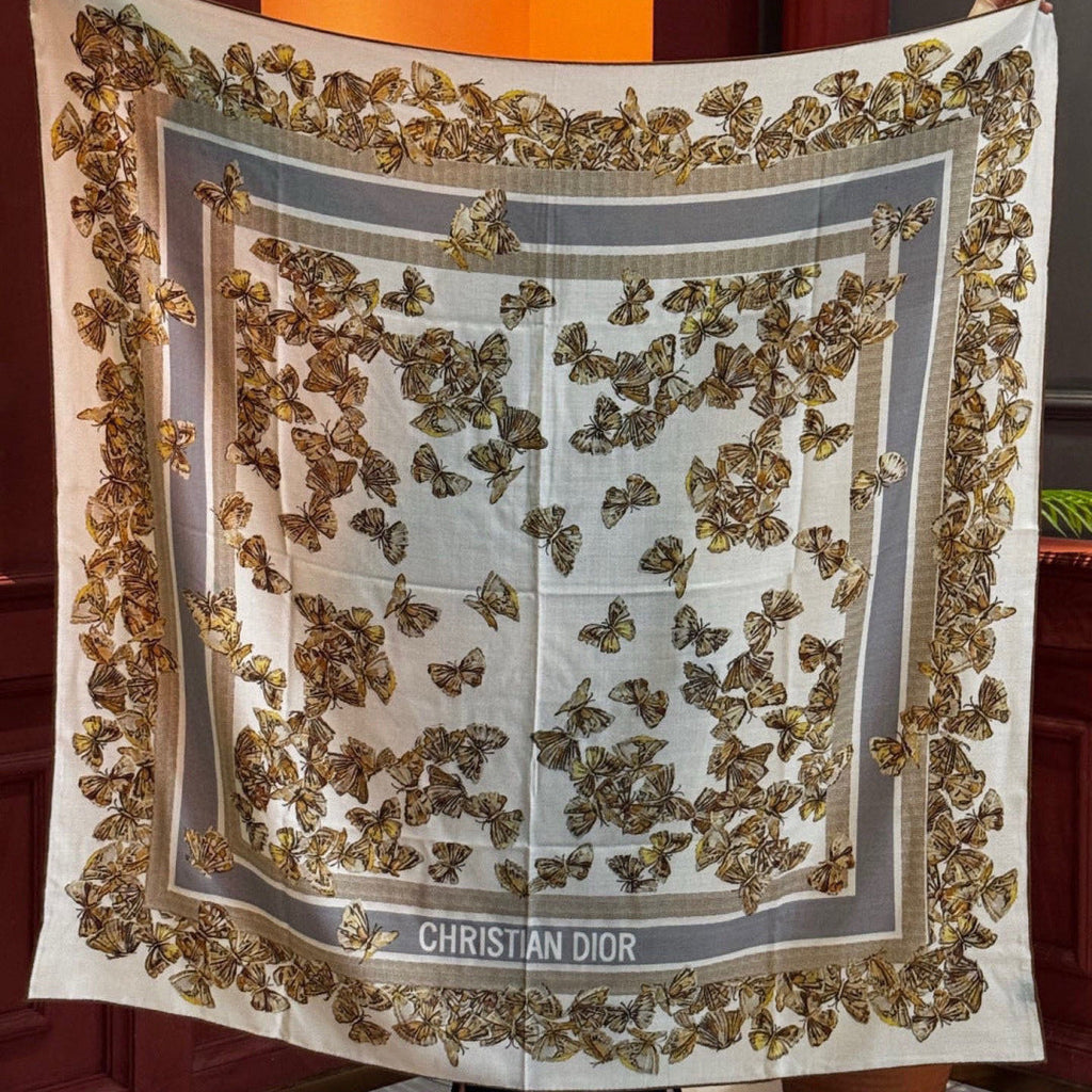 DIOR 26S SCARF 135CM IN CASHMERE SILK 126118