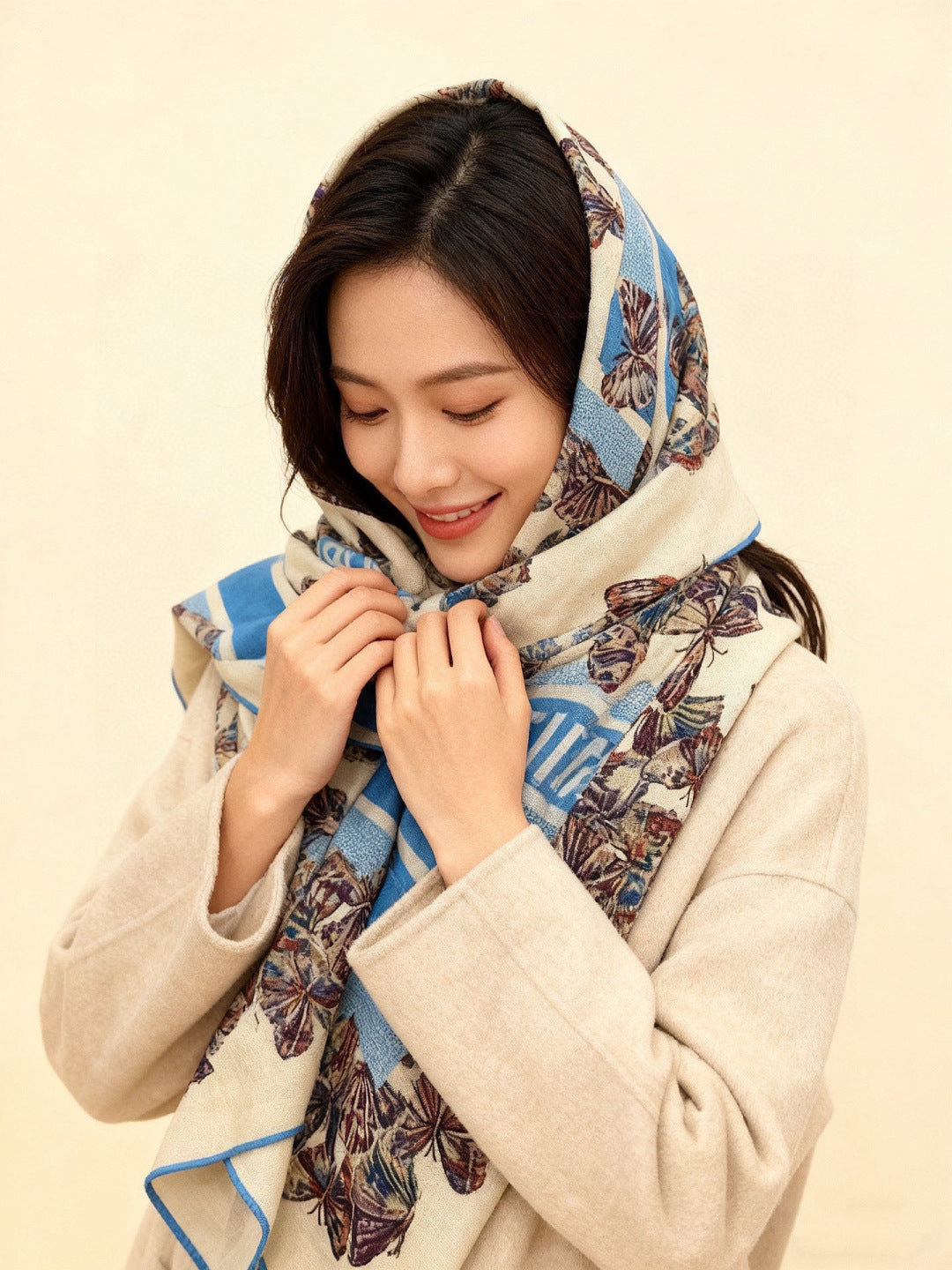 DIOR 26S SCARF 135CM IN CASHMERE SILK 126119