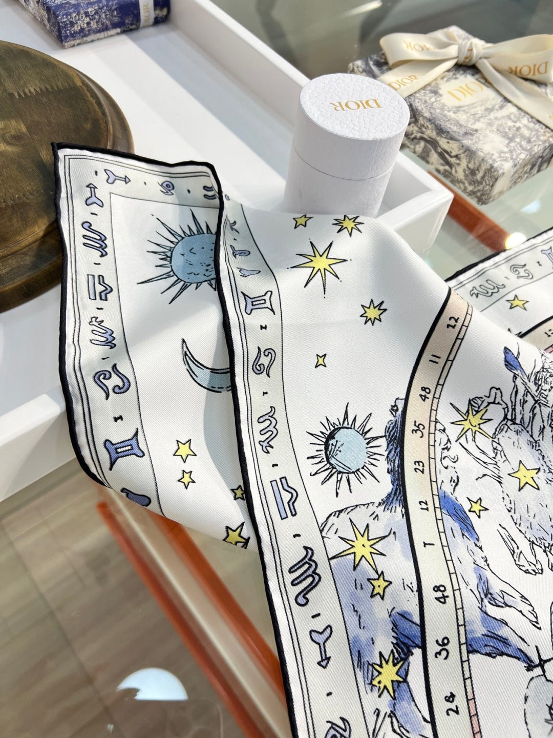 DIOR 26S SCARF 90CM IN SILK 274731