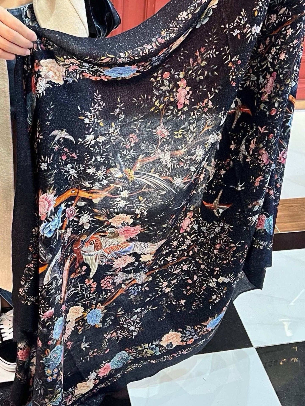 DIOR 26S SCARF 110CM IN WOOL & CASHMERE 300233