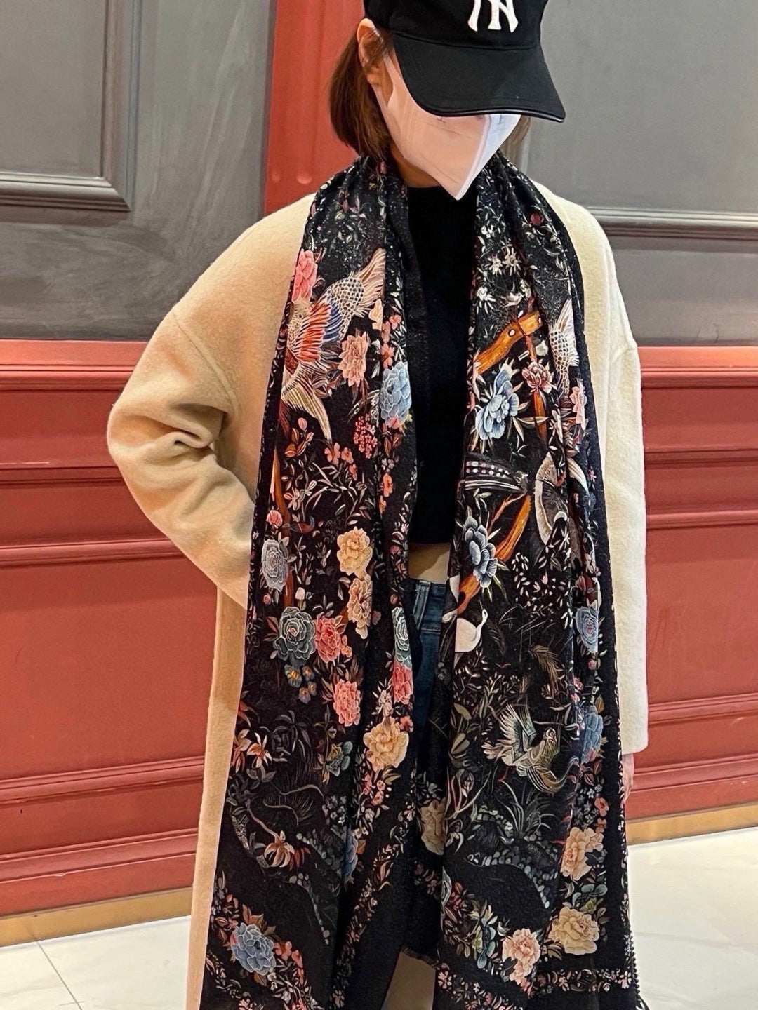 DIOR 26S SCARF 110CM IN WOOL & CASHMERE 300233