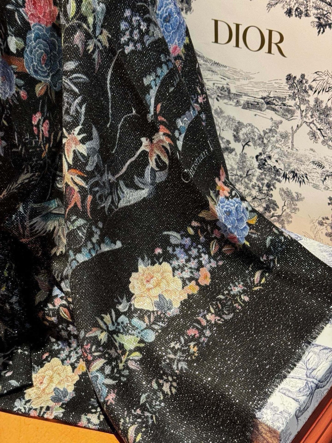 DIOR 26S SCARF 110CM IN WOOL & CASHMERE 300233