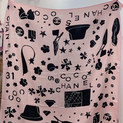 CHANEL 26S SCARF 140 IN CASHMERE AND SILK 303153