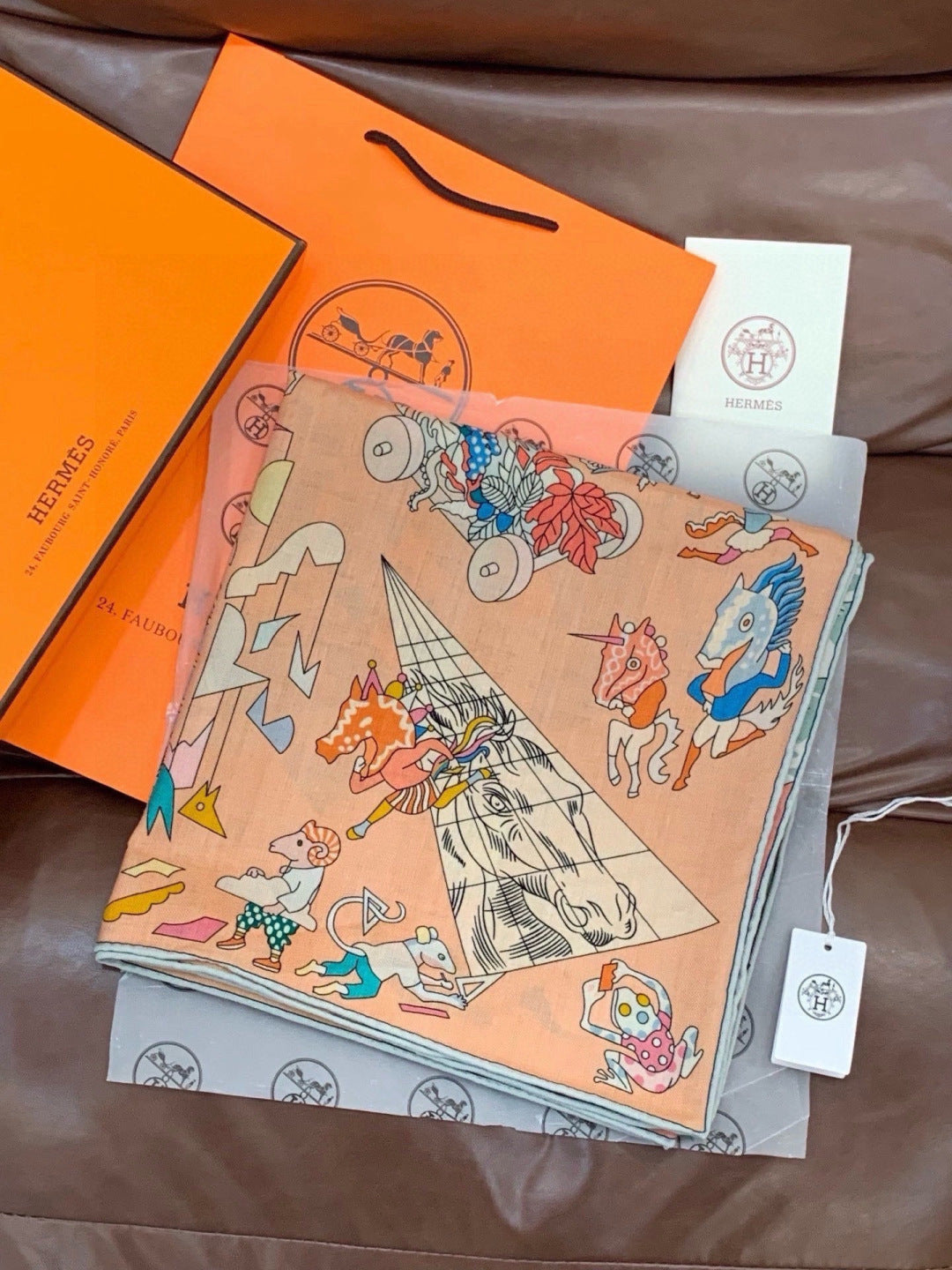 HERMES 26S SCARF 135 IN CASHMERE AND SILK 304245