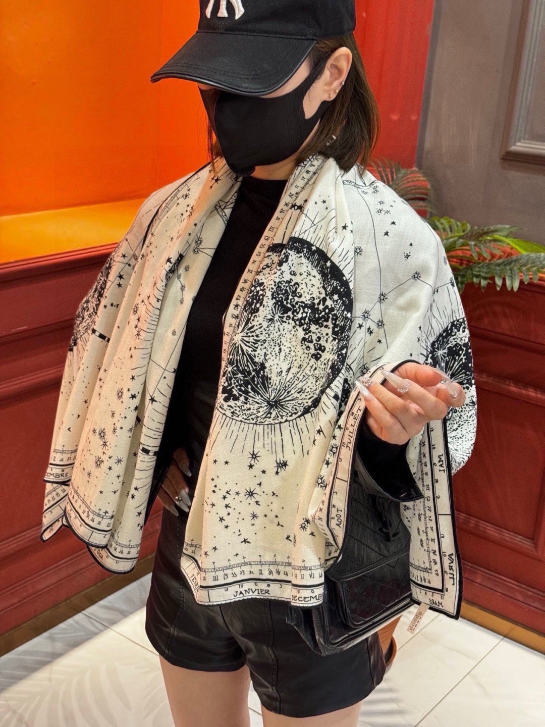 DIOR 26S SCARF 140CM IN CASHMERE SILK 304689