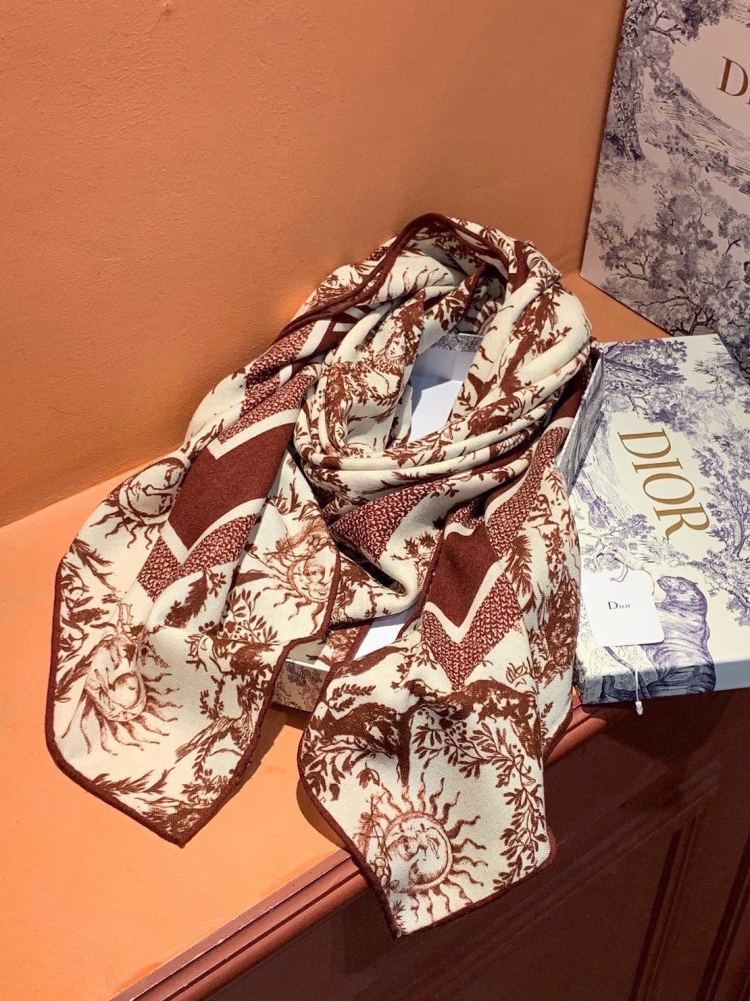 DIOR 26S SCARF 135CM IN CASHMERE SILK 304710
