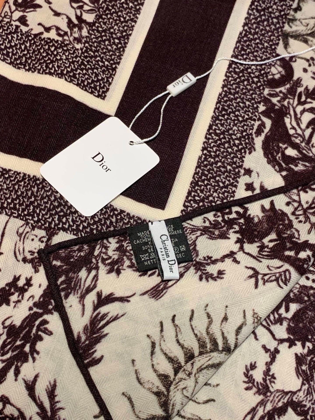 DIOR 26S SCARF 135CM IN CASHMERE SILK 304711