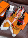 HERMES 26S LONG SCARF 200 IN CASHMERE AND SILK 306083