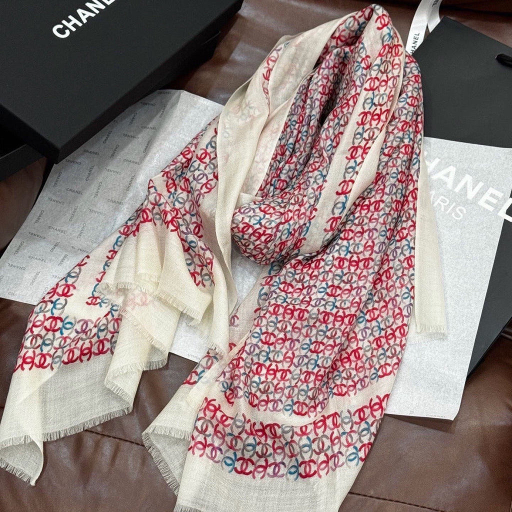 CHANEL 26S SCARF 200 IN CASHMERE AND SILK 306089