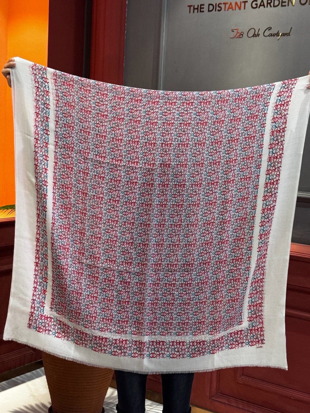 CHANEL 26S SCARF 200 IN CASHMERE AND SILK 306089
