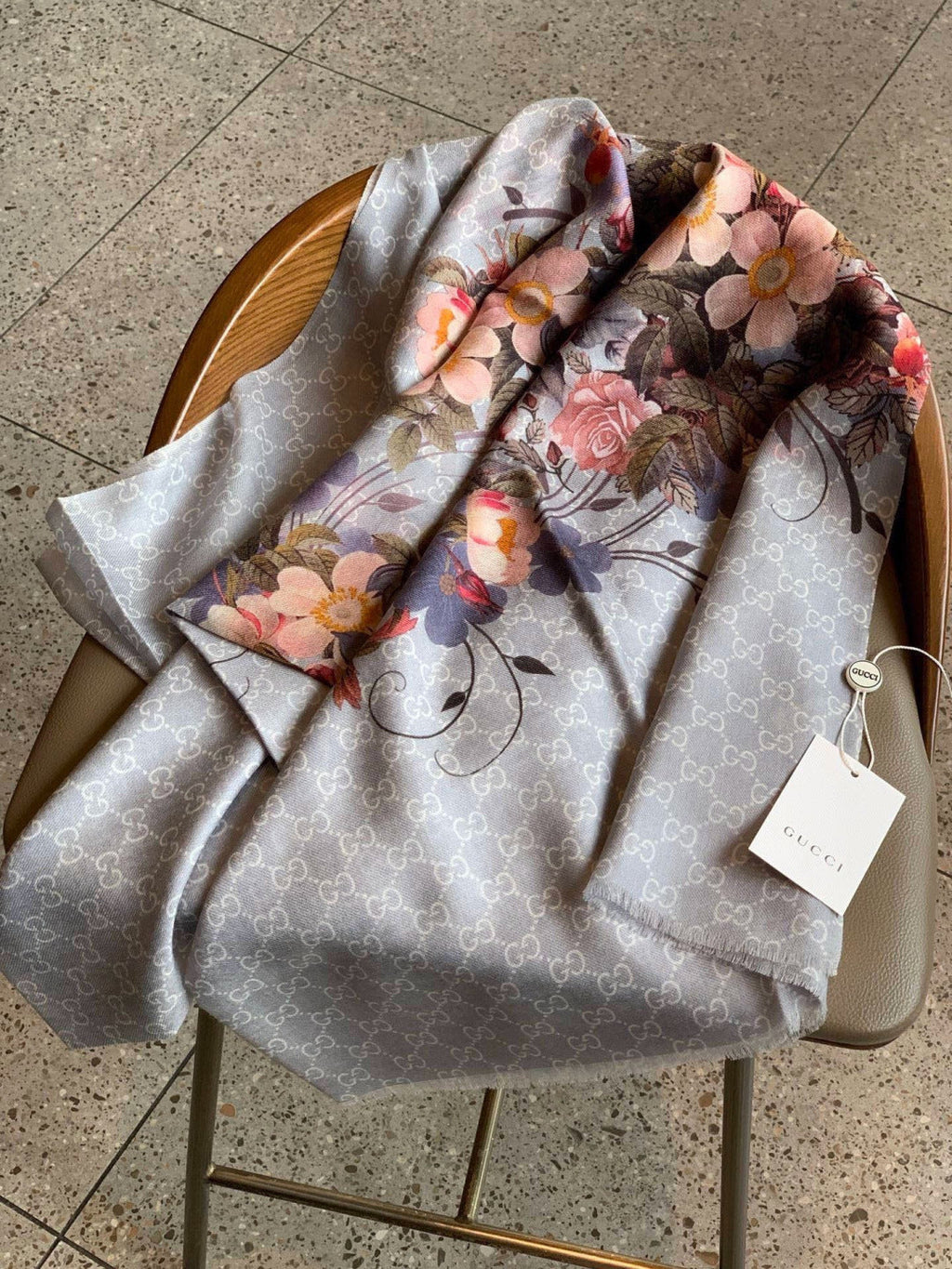 GUCCI 26S SCARF 200 IN CASHMERE AND SILK 306109