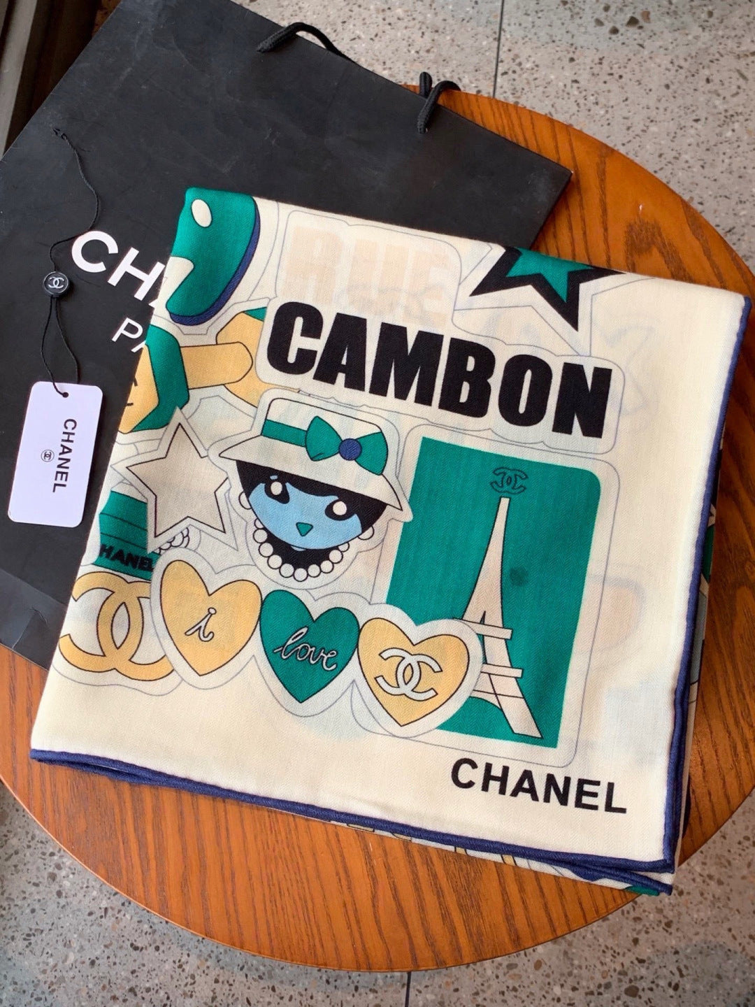 CHANEL 26S SCARF 135 IN CASHMERE AND SILK 309868