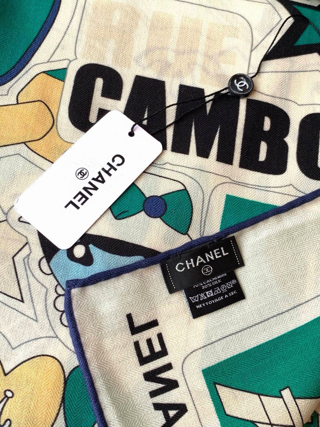 CHANEL 26S SCARF 135 IN CASHMERE AND SILK 309868