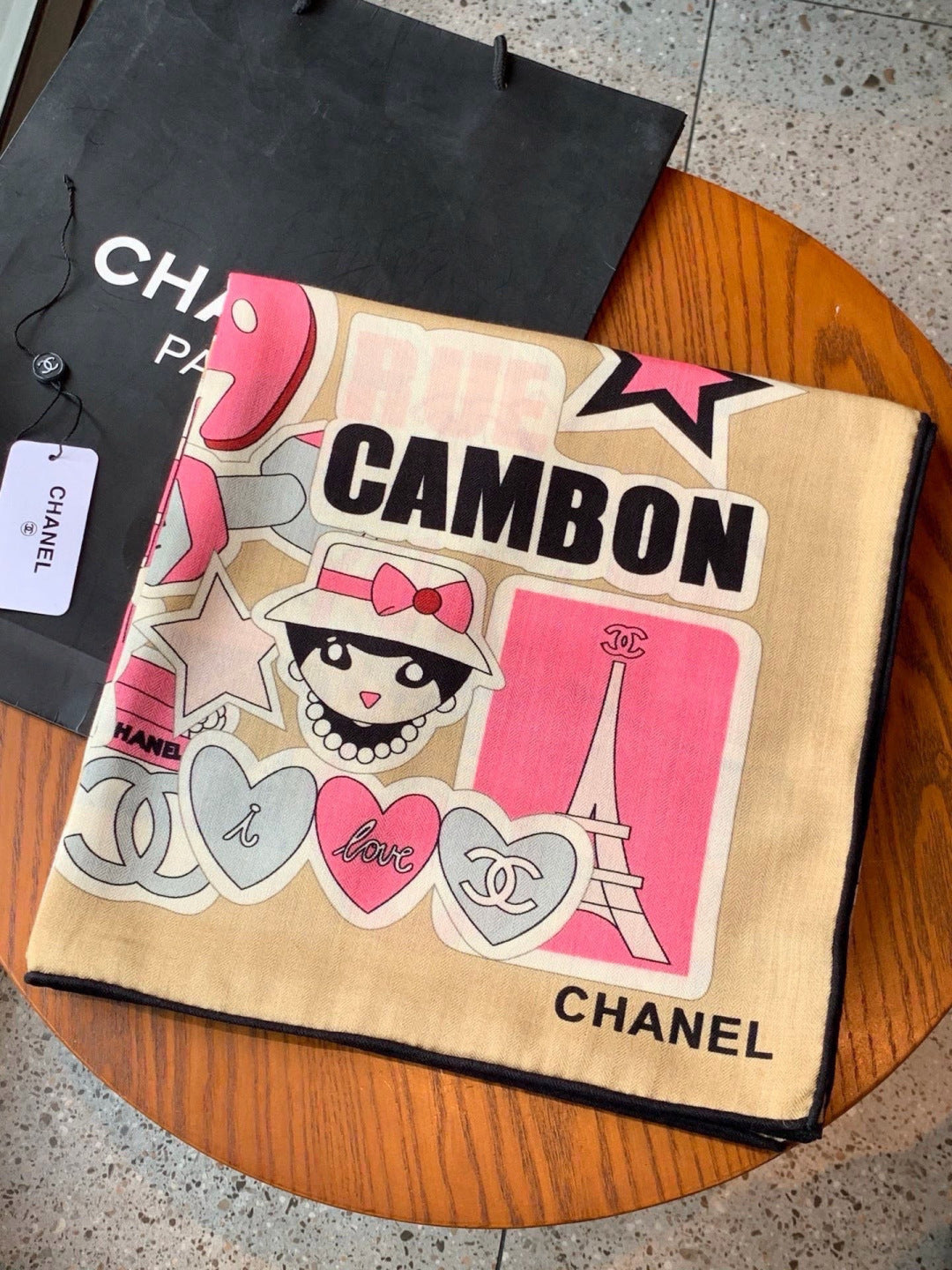 CHANEL 26S SCARF 135 IN CASHMERE AND SILK 309870