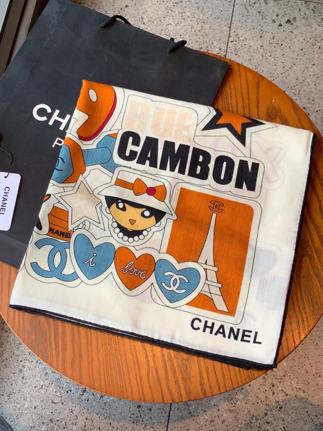 CHANEL 26S SCARF 135 IN CASHMERE AND SILK 309871