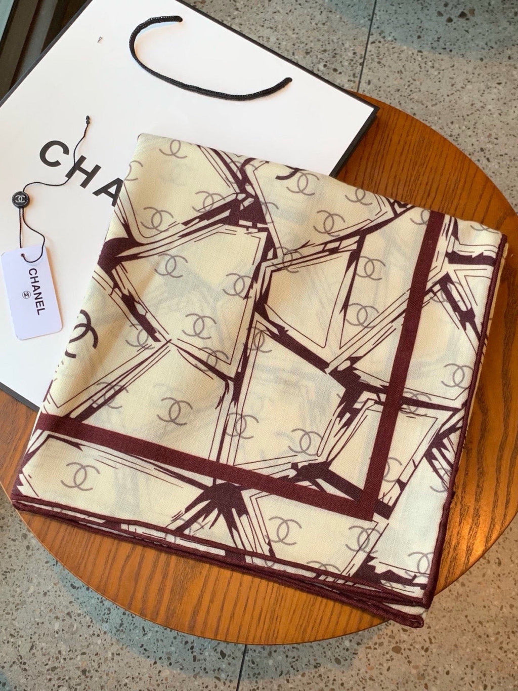 CHANEL 26S SCARF 135 IN CASHMERE AND SILK 309912