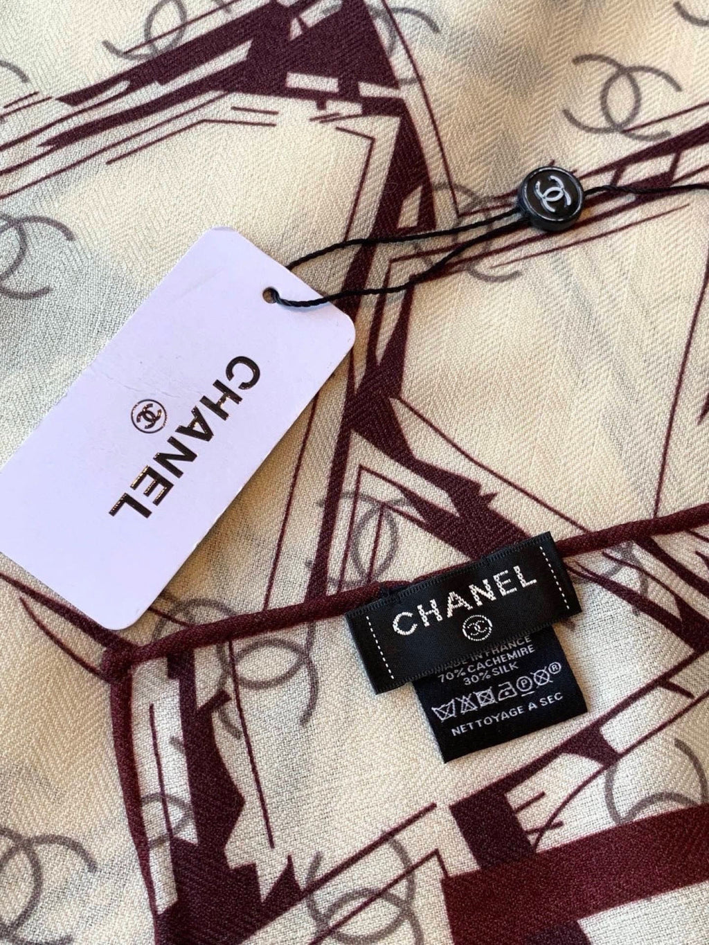 CHANEL 26S SCARF 135 IN CASHMERE AND SILK 309912