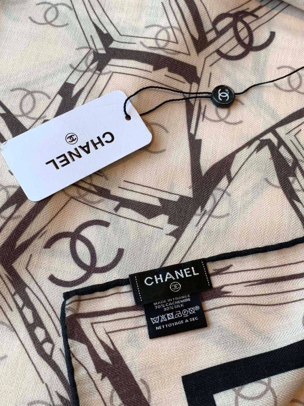CHANEL 26S SCARF 135 IN CASHMERE AND SILK 309913