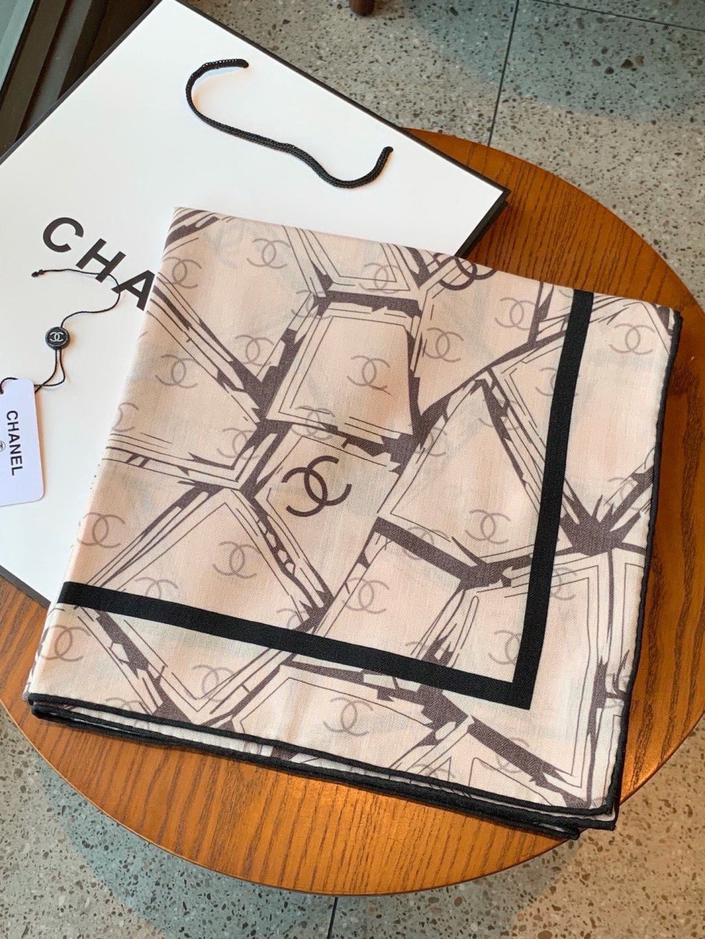 CHANEL 26S SCARF 135 IN CASHMERE AND SILK 309913
