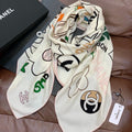 CHANEL 26S SCARF 135 IN CASHMERE AND SILK 309915