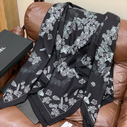 CHANEL 26S SCARF 135 IN SILK AND CASHMERE 313314