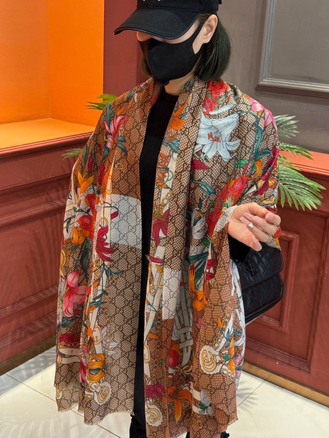 GUCCI 26S SCARF 200 IN CASHMERE AND SILK 315131