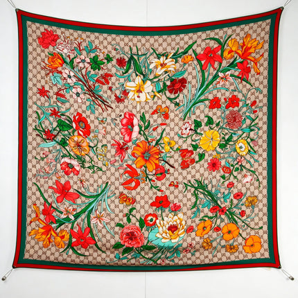 GUCCI 26S SCARF 140 IN CASHMERE AND SILK 504586