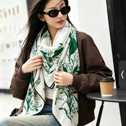 DIOR 26S SCARF 135 IN SILK AND CASHMERE 509321