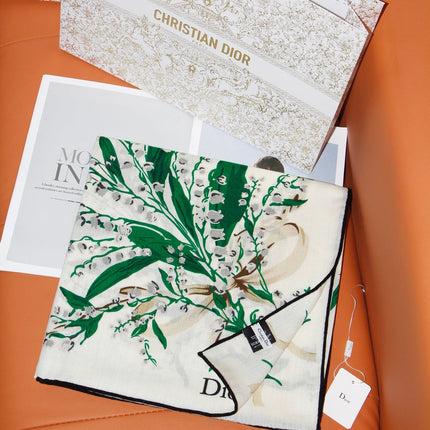 DIOR 26S SCARF 135 IN SILK AND CASHMERE 509321