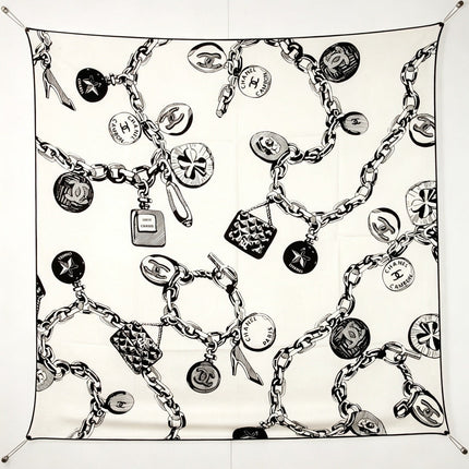 CHANEL 26S SCARF 140 IN SILK AND CASHMERE 509500