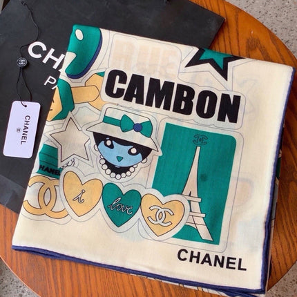CHANEL 26S SCARF 135 IN SILK AND CASHMERE 511210