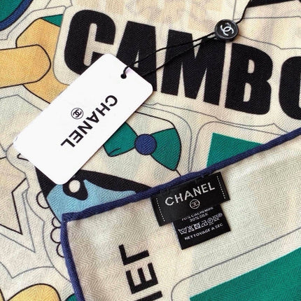 CHANEL 26S SCARF 135 IN SILK AND CASHMERE 511210