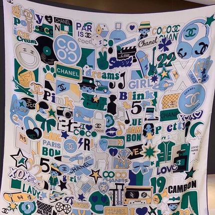 CHANEL 26S SCARF 135 IN SILK AND CASHMERE 511210