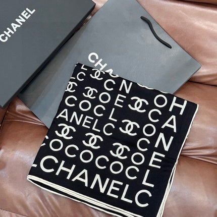 CHANEL 26S SCARF 135 IN SILK AND CASHMERE 510999