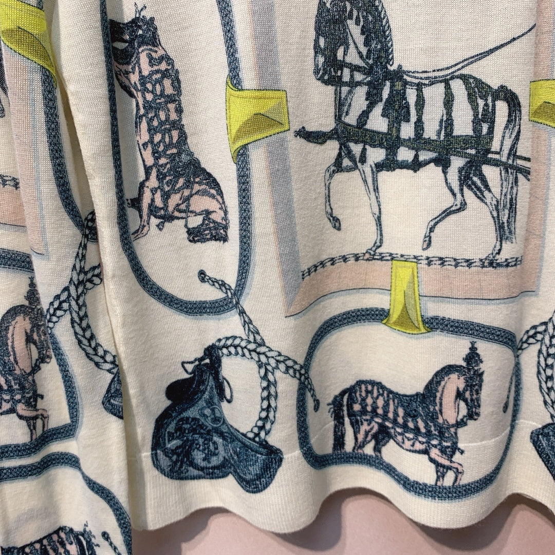HERMES 25S CREW NECK T‑SHIRT 393
