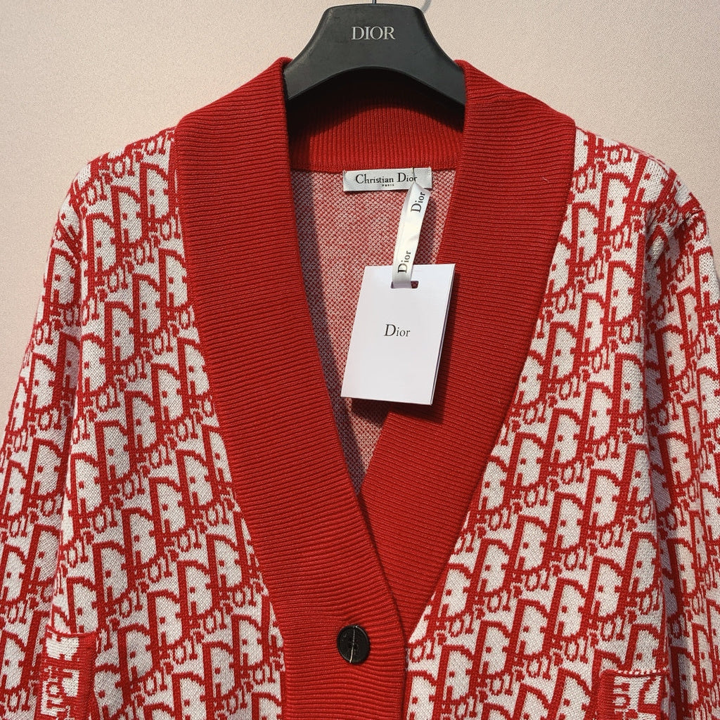 DIOR 25S V-NECK KNIT CARDIGAN 697